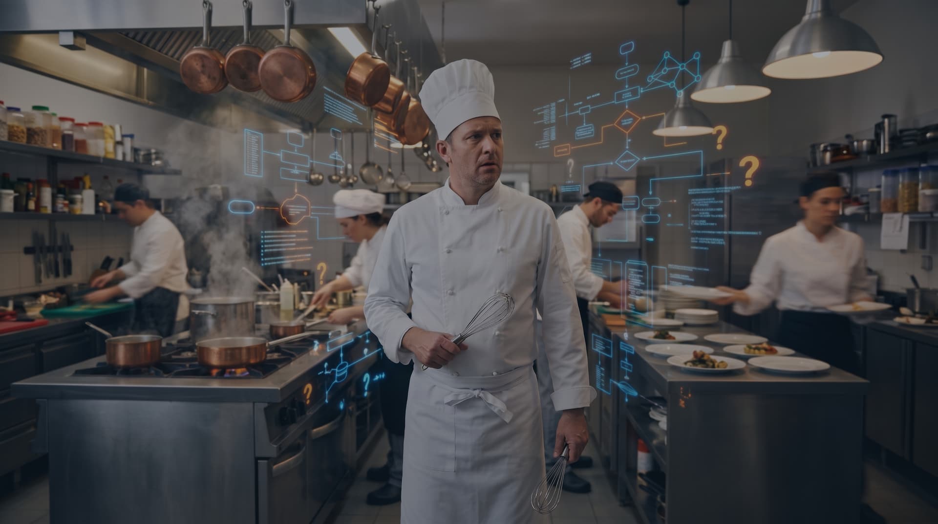 Um ótimo chef numa cozinha que ele não conhece
